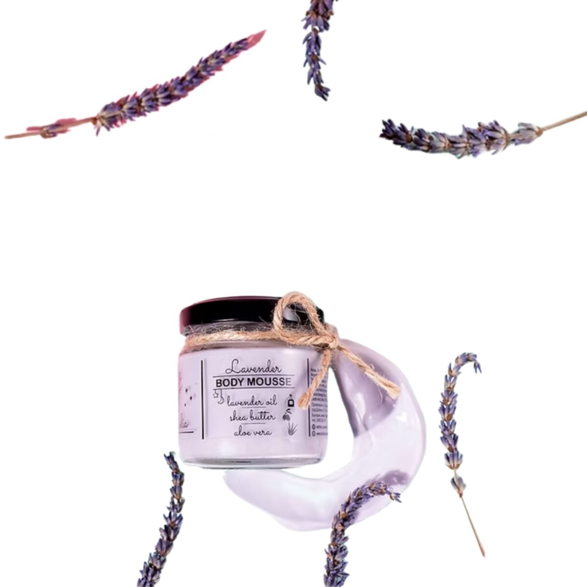Lavender Body Mousse with Coco - Блестящ Мус за Тяло, LATIFOLIA, 230 ml - Image 1
