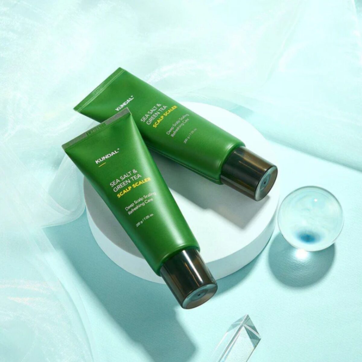 Sea Salt & Green Tea Scalp Scaler, KUNDAL, 200 ml - Image 2